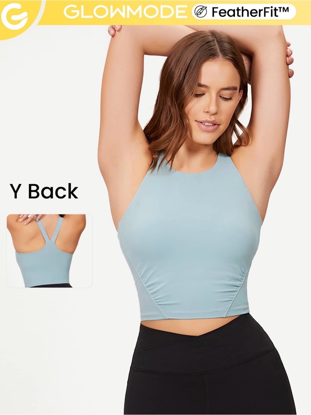 Glowmode feather fit tank top